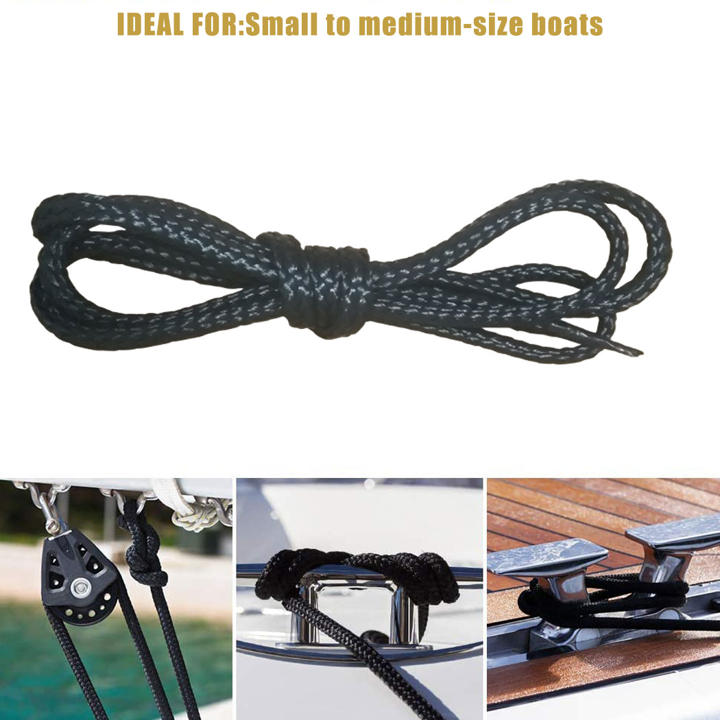 Fishing Kayak Anchor - Nylonowe podwójnie plecione linie cumownicze linie