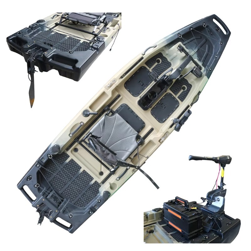 Fishing Kayak Paddle - Kajak wędkarski jednoosobowy HDPE/PE Sit-On-Top CE