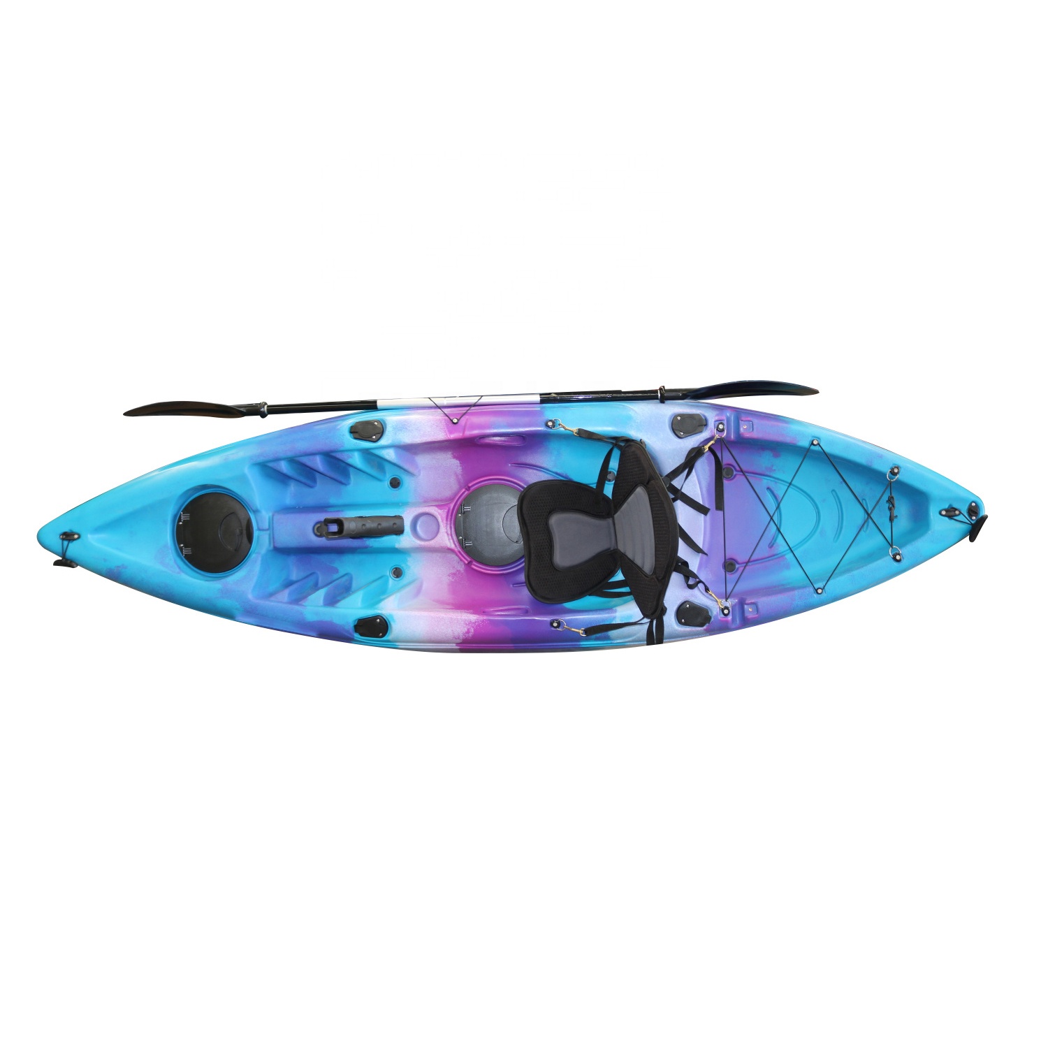 Fishing Kayak Sit On Top - Kajak plastikowy jednoosobowy typu sit-on-top do